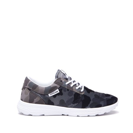 Supra Hammer Run Womens Low Tops Shoes Camo UK 83BDG